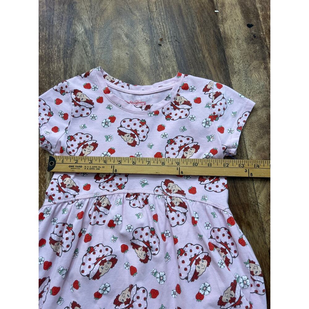 Strawberry Shortcake Dress Cotton Blend Crew Neck Multicolor Size Small - Picture 6 of 6